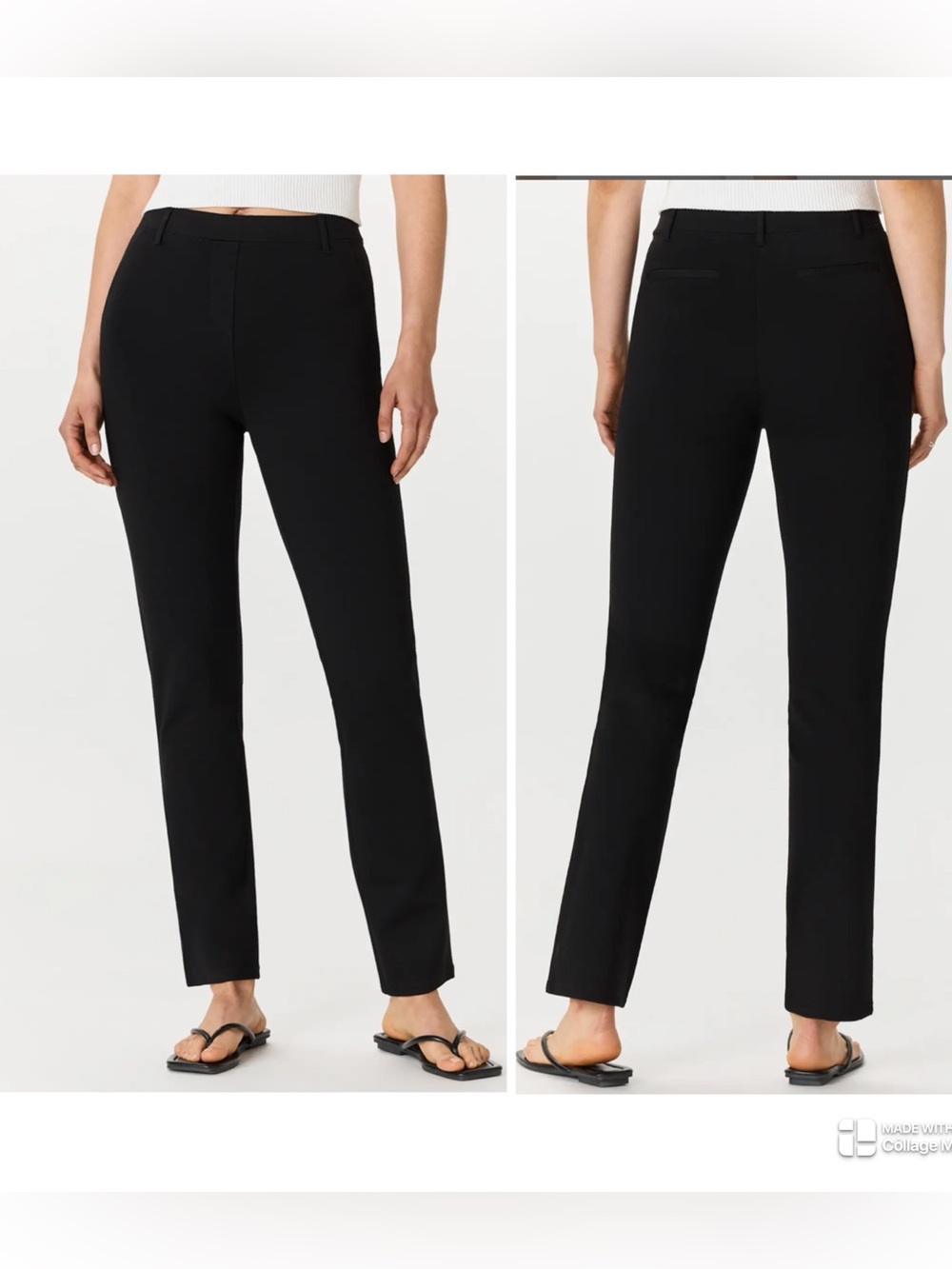 Quince Ultra-Stretch Ponte Straight Leg Pants Tall New